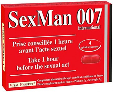 Sexman 007 Vital Perfect® 4 gélules Sexman 007 Vital Perfect® 4 gélules