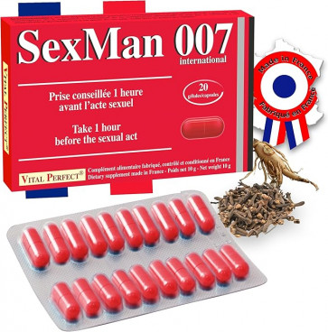 Sexman 007 Vital Perfect® 20 gélules Sexman 007 Vital Perfect® 20 gélules