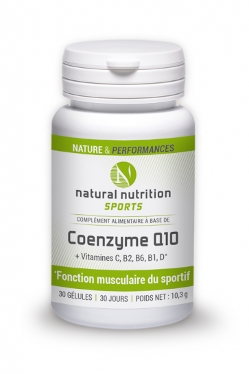 Coenzymz Q10 Natural nutrition sports 30 gélules
