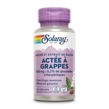 Actée à grappes standardisé 545mg Solaray 120 capsules