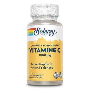 Vitamine C 1000mg Solaray action prolongée