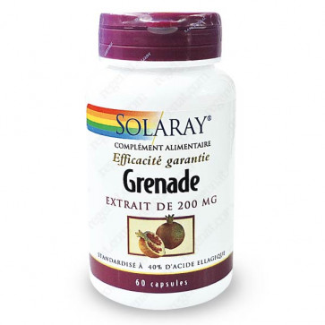 Grenade 200mg standardisé à 40% d'acide ellagique Solaray