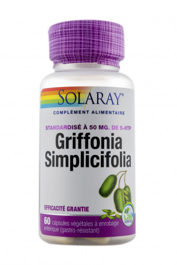 Griffonia Simplicifolia standardisé à 50mg 5-HTP Solaray 
