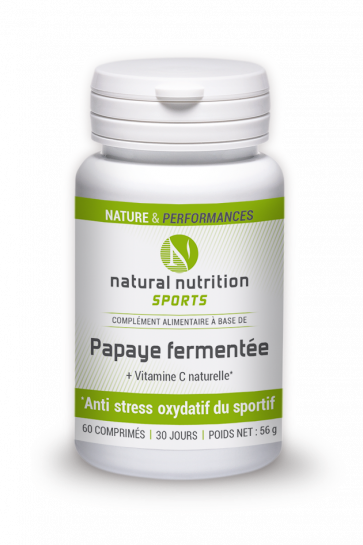 Papaye fermentée Natural nutritions sports 60 comprimés