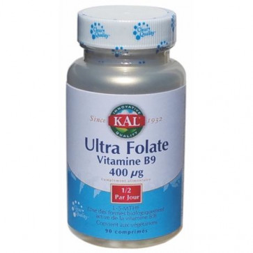 Vitamine B9 Ultra Folate 400μg Kal