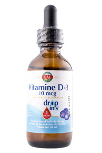 Vitamine D3 liquide 10 mcg Solaray 53ml