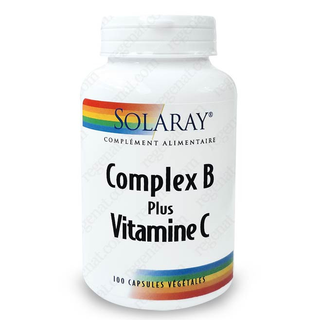 Complex B plus Vitamine C Solaray Vitamine C Vitamines