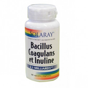 Bacillus coagulans et Inuline Solaray