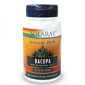 Bacopa Monnieri 100mg standardisé à 20% de Bacosides Solaray