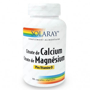 Calcium + Magnésium + Vitamine D Solaray