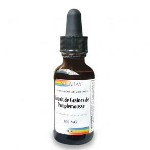Extrait de graines ou pépins de pamplemousse liquide (EPP) 100mg Solaray
