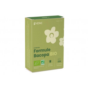 Formule bacopa Bio 400mg standardisé à 20% de Bacosides H.D.N.C