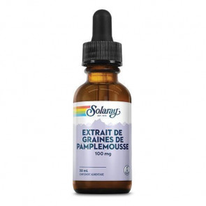 Extrait de graines ou pépins de pamplemousse liquide (EPP) 100mg Solaray