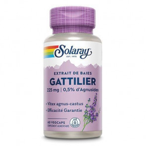 Gattilier 225mg standardisé à 0,5% d'agnosides Solaray