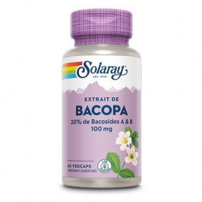 Bacopa Monnieri 100mg standardisé à 20% de Bacosides Solaray