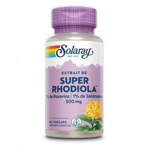 Super Rhodiola™ 500mg standardisé Solaray