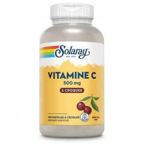 Vitamine C à croquer 500mg Solaray