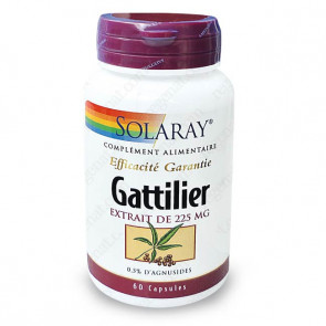 Gattilier 225mg standardisé à 0,5% d'agnosides Solaray
