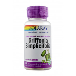 Griffonia Simplicifolia standardisé à 50mg 5-HTP Solaray 