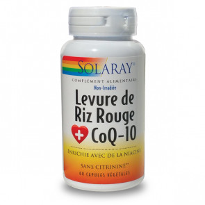 Levure de Riz Rouge 600mg + CoQ10 30mg Solaray