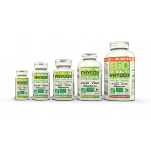 Spiruline Bio Phyco+ pure 100% standardisée 500mg