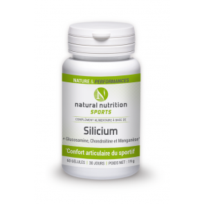 Silicium Natural nutrition Sports 60 gélules