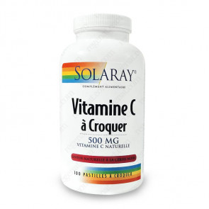 Vitamine C à croquer 500mg Solaray
