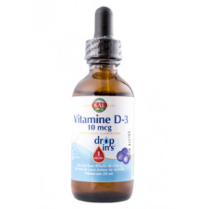 Vitamine D3 liquide 10 mcg Solaray 53ml