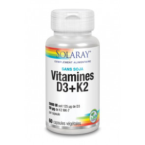 Vitamines D3 + K2 Solaray